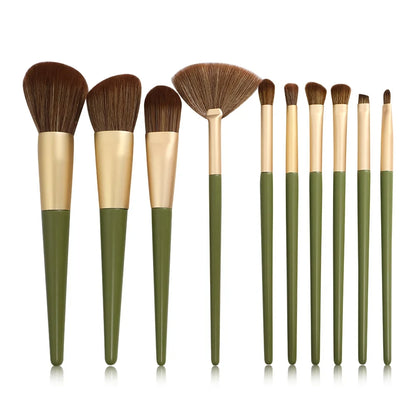 11-Piece Vegan Makeup Brush Set | Wovetsa