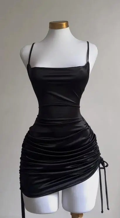 Lace-Up Halter Bodycon Dress | Wovetsa