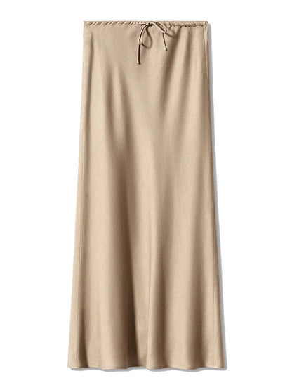 Satin Maxi Skirt | Wovetsa
