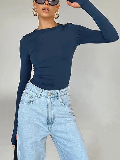 Long Sleeve Crop Top | Wovetsa