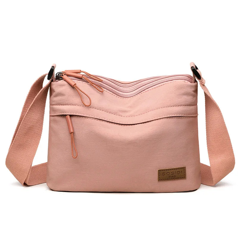 3-Pocket Canvas Shoulder Bag | Wovetsa