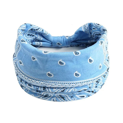 Bohemian Yoga Headband for Women — Sweat-Absorbing Hair Accessory | Wovetsa