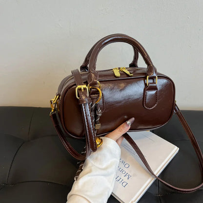 Vintage Mini PU Leather Shoulder Bag | Wovetsa