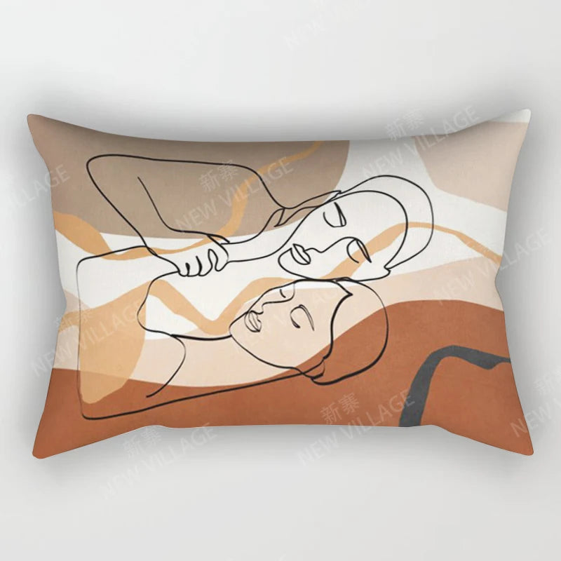 Boho Geometric Throw Pillow Cover | Wovetsa