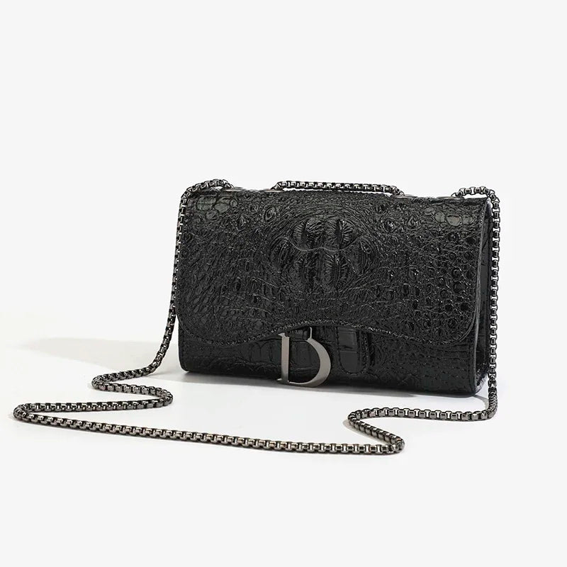 Sequin Chain Flap Crossbody Bag | Wovetsa