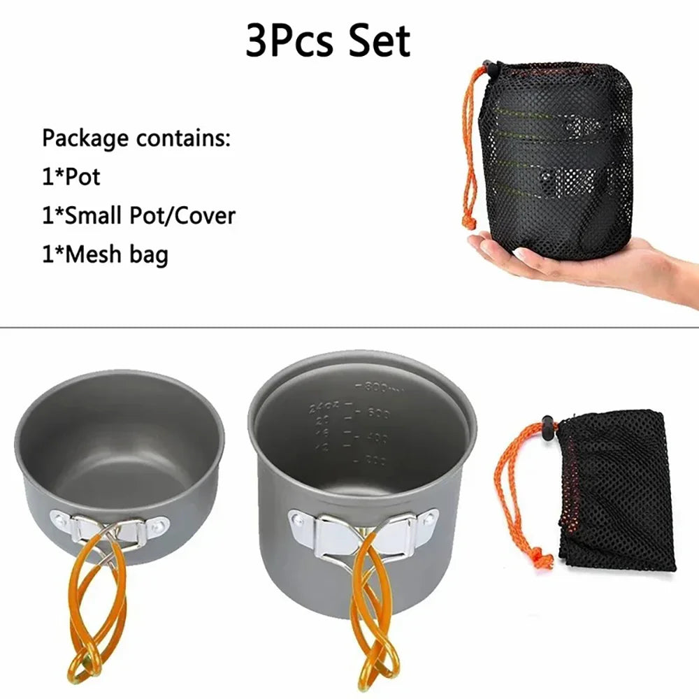 Lightweight Aluminum Camping Cookware Set | Wovetsa
