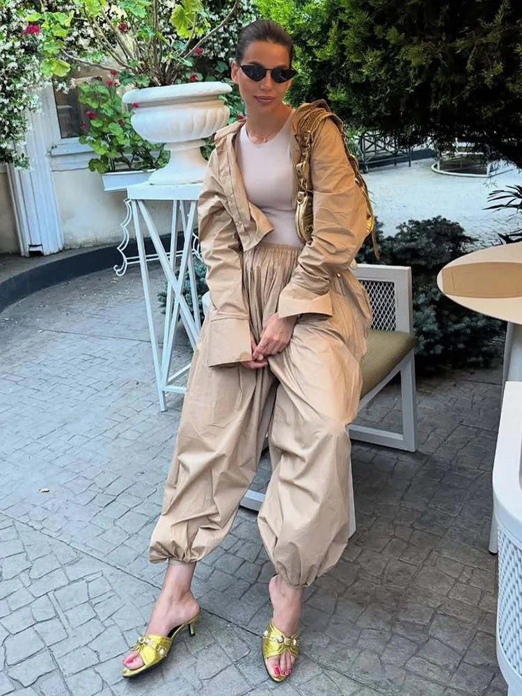 Stripe Drop Waist Lantern Pant 3-Piece Set | Wovetsa