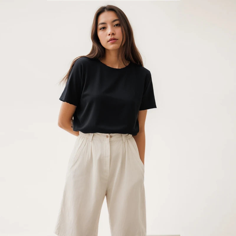 Heavy Cotton Short Sleeve T-Shirt | Wovetsa