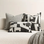 Black & White Jacquard Cushion Cover | Wovetsa