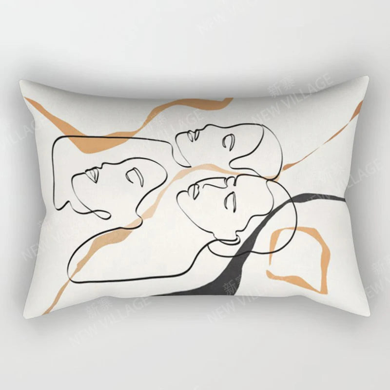 Boho Geometric Throw Pillow Cover | Wovetsa