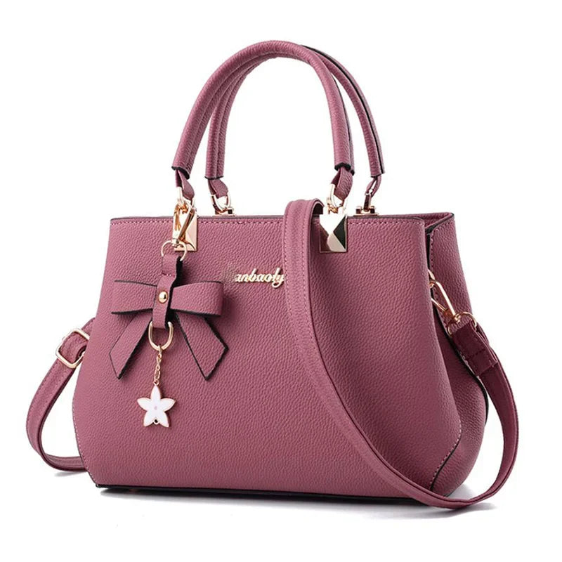 Floral Bowknot PU Shoulder & Crossbody Bag | Wovetsa