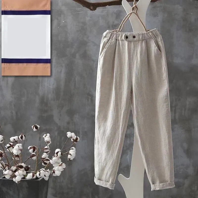 Korean Cropped Harem Pants | Wovetsa