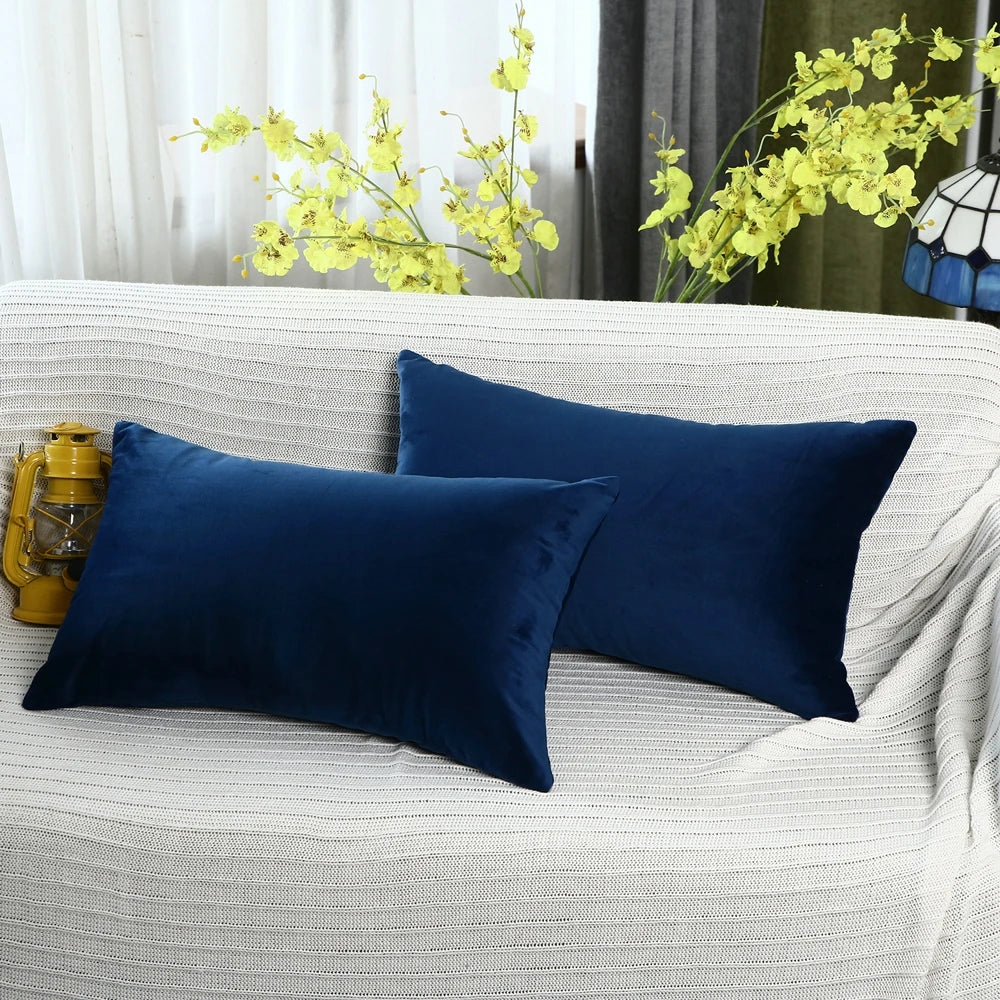 Velvet Sofa Cushion Cover 40X40/45X45/40X60/50X50/55X55/60X60CM Home Hotel Office Decor Waist Throw Pillow Cover