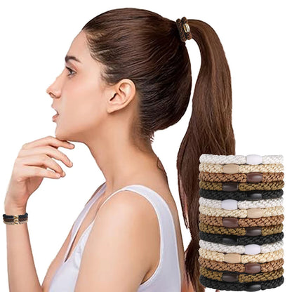 Elastic Hair Ties Set 10 Pcs | Wovetsa