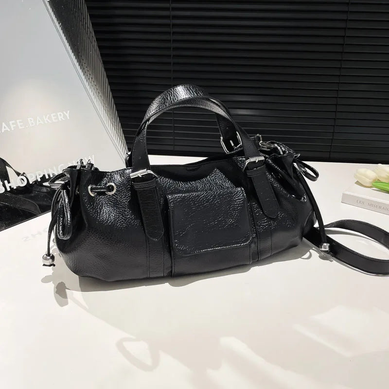 PU Leather Pillow Crossbody Bag | Wovetsa