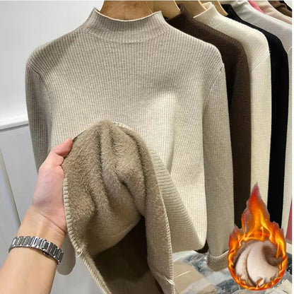 Turtleneck Slim Knit Sweater | Wovetsa