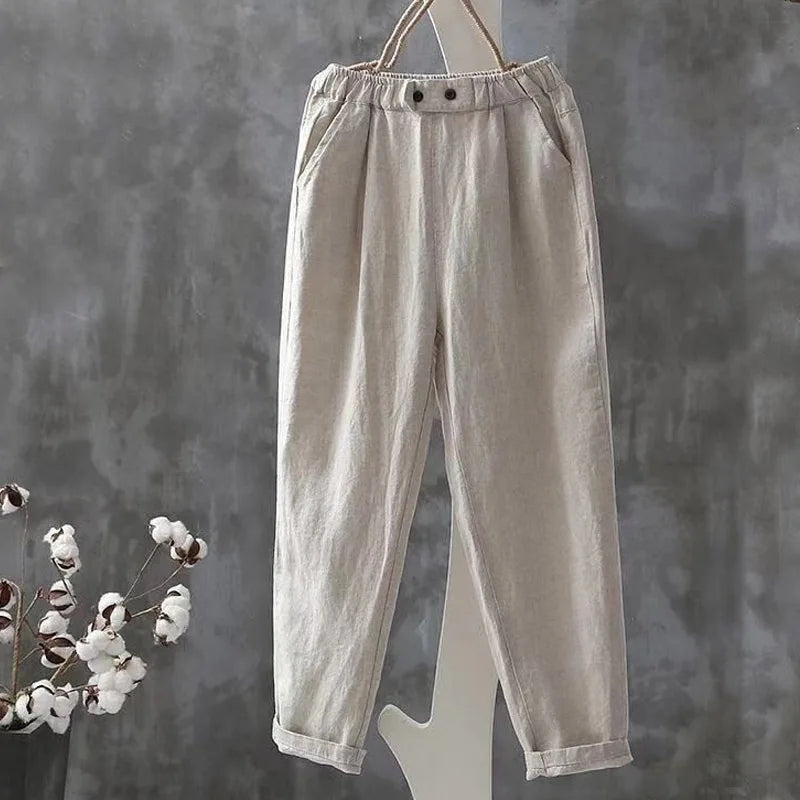 Korean Cropped Harem Pants | Wovetsa