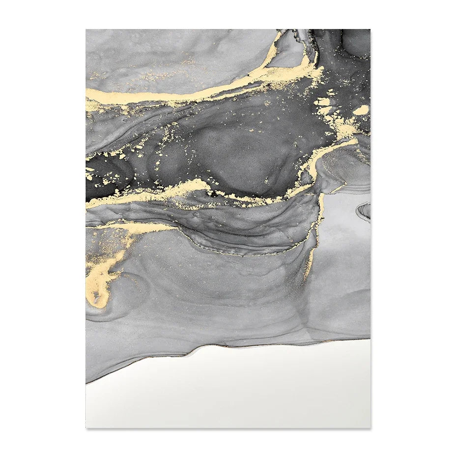 Minimalist Marble Beige Abstract Canvas Wall Art Set of 3 | Wovetsa
