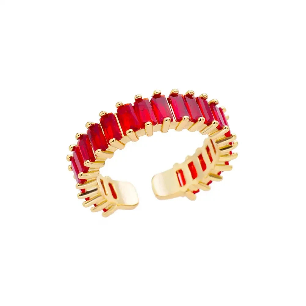Gold-Tone Stainless Steel Cocktail Ring | Wovetsa
