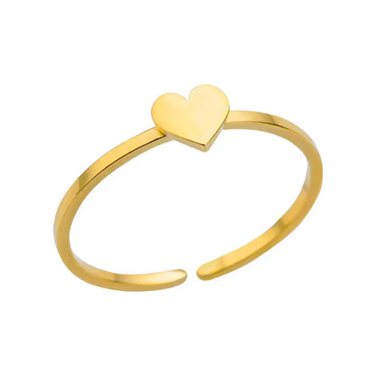 Gold-Tone Stainless Steel Cocktail Ring | Wovetsa