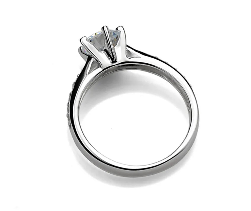 925 Sterling Silver Six-Claw Tourmaline Ring | Wovetsa