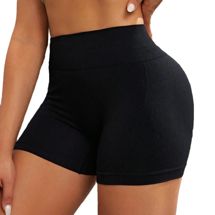 High-Waist Yoga Shorts | Wovetsa