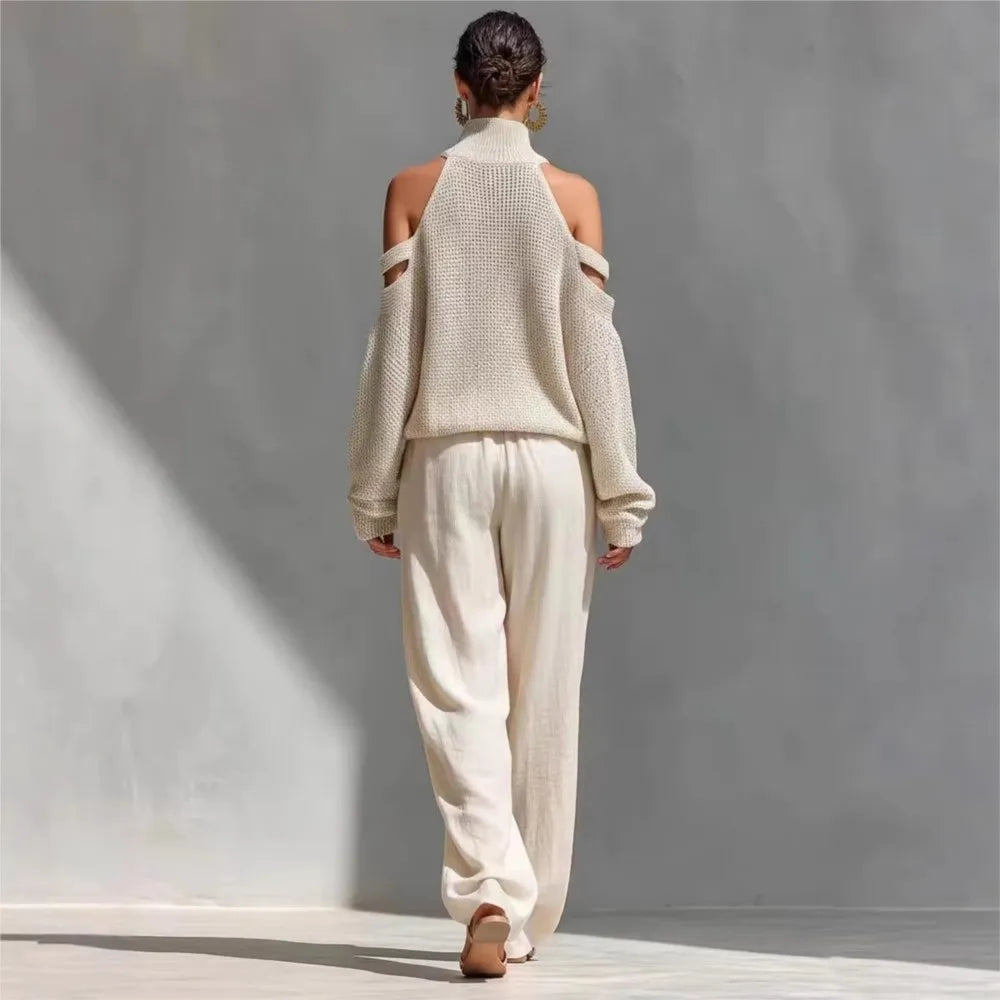 Knit Off-Shoulder Set | Wovetsa