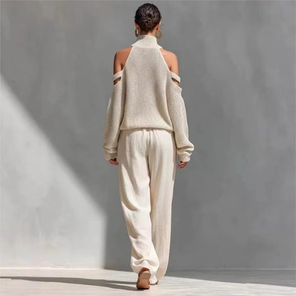 Knit Off-Shoulder Set | Wovetsa