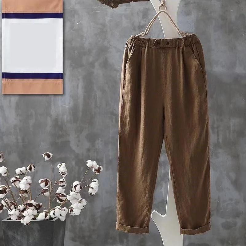 Korean Cropped Harem Pants | Wovetsa