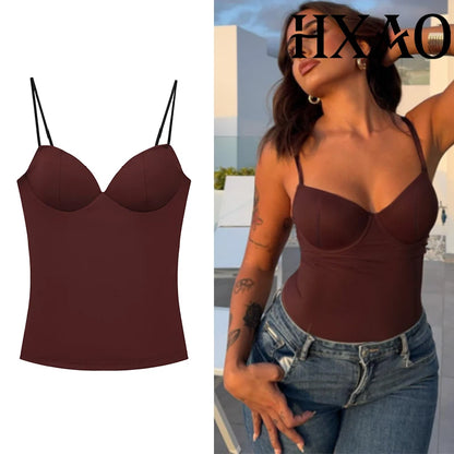 Corset Crop Camisole Top | Wovetsa