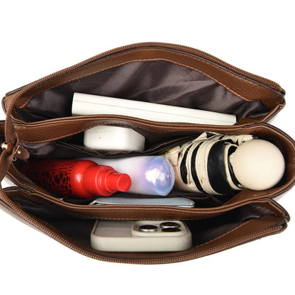 Soft PU Leather Flap Shoulder Bag | Wovetsa