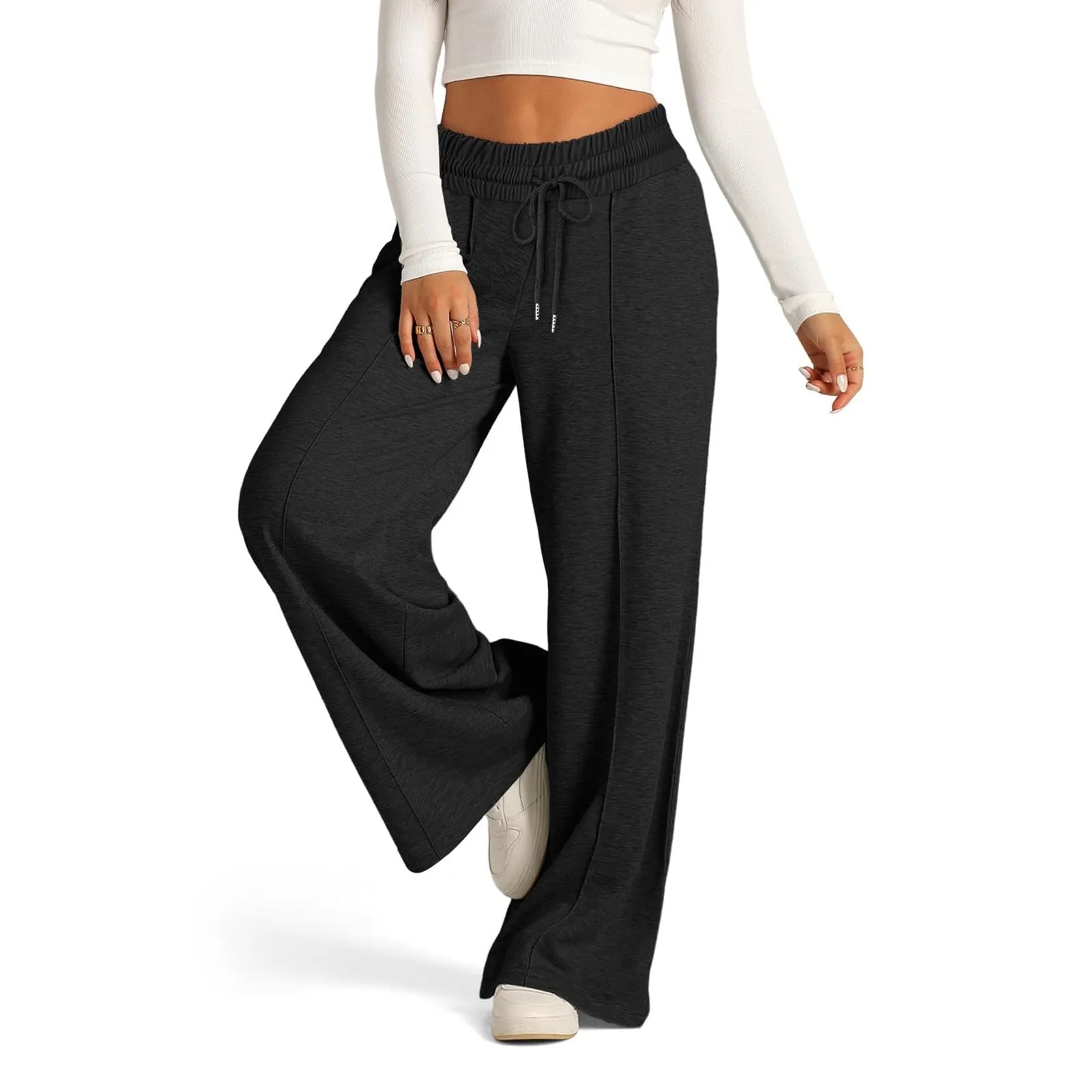 Straight Wide-Leg Jogger Pants | Wovetsa