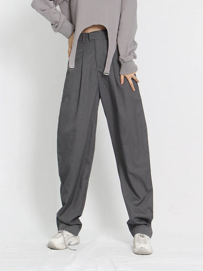 High-Waist Loose Wide Leg Trousers | Wovetsa