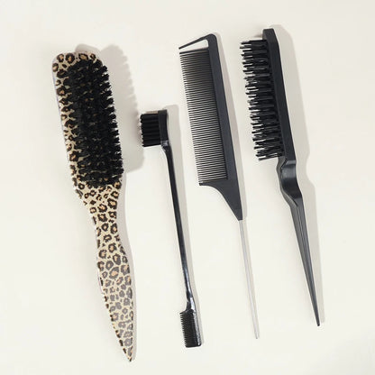 Edge Control Boar Bristle Hair Brush | Wovetsa