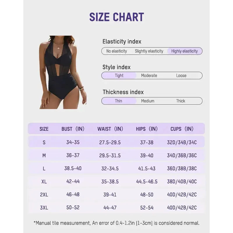 Tummy Control Mesh Monokini | Wovetsa