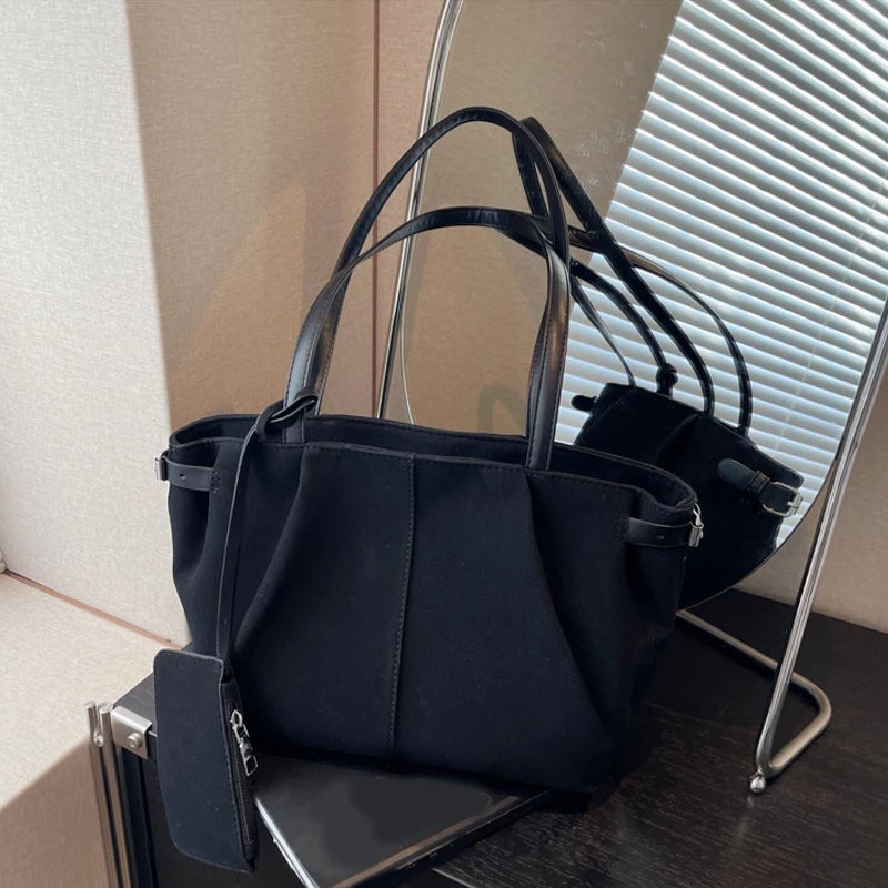 Large Suede Bucket Tote Bag | Wovetsa