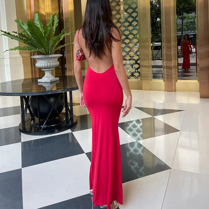 Y2K Strapless Bodycon Midi Dress | Wovetsa