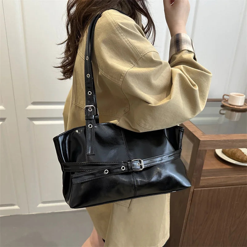 PU Baguette Shoulder Bag | Wovetsa