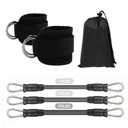 Ankle Strap Resistance Bands Set for Women — Glute & Hip Workout | Wovetsa
