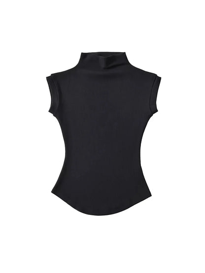 Sleeveless Turtleneck Top | Wovetsa