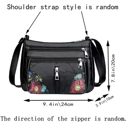 Floral Print Crossbody Tote Bag | Wovetsa