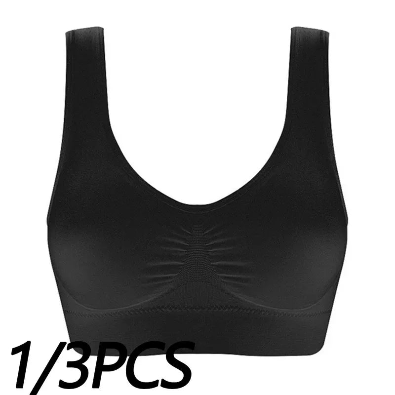 Seamless Wireless Sports Bra for Women — Breathable Crop Top | Wovetsa