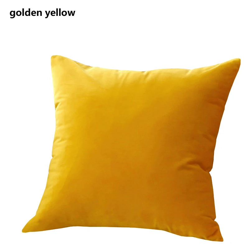 Velvet Sofa Cushion Cover 40X40/45X45/40X60/50X50/55X55/60X60CM Home Hotel Office Decor Waist Throw Pillow Cover