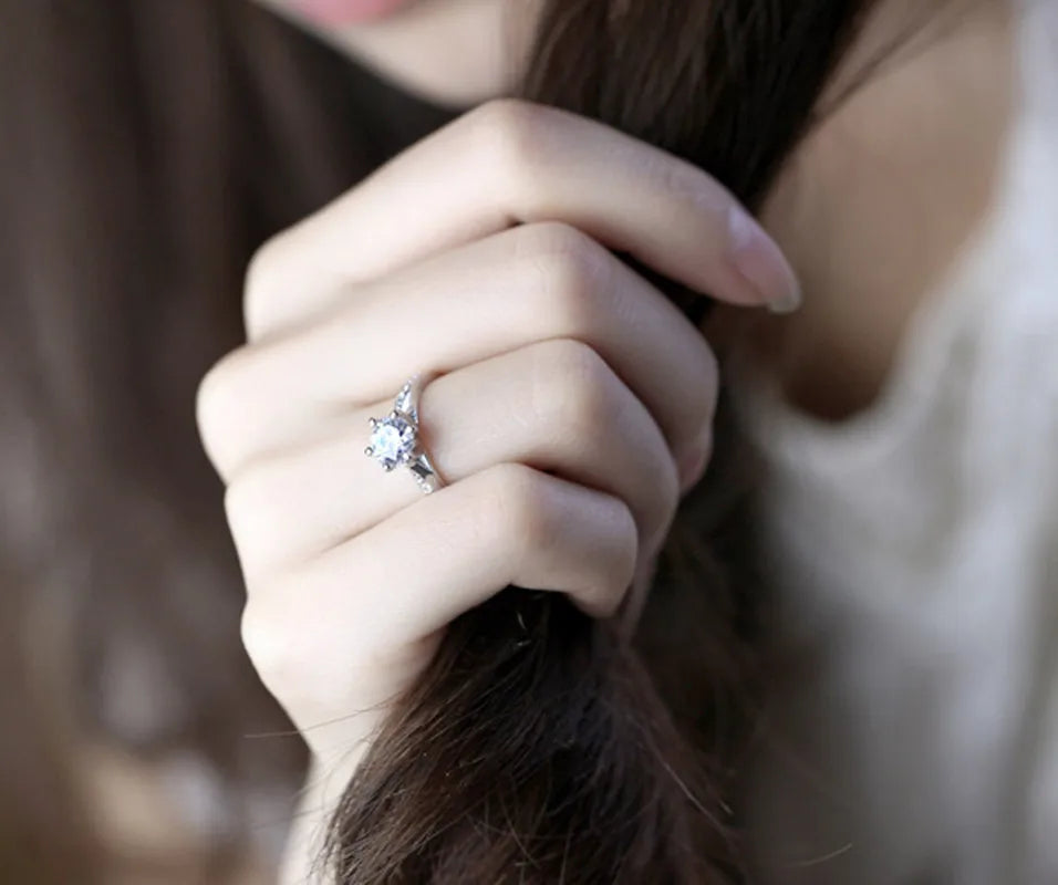 925 Sterling Silver Six-Claw Tourmaline Ring | Wovetsa