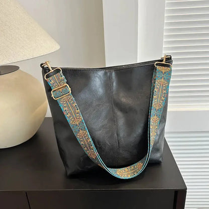 PU Leather Tote Bag | Wovetsa