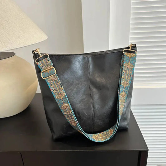 PU Leather Tote Bag | Wovetsa