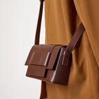 Woven Genuine Leather Crossbody Bag | Wovetsa