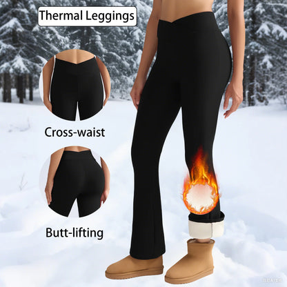 Fleece High-Waist Thermal Leggings | Wovetsa