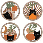 Bohemian Wood Wall Sculpture Set | Wovetsa