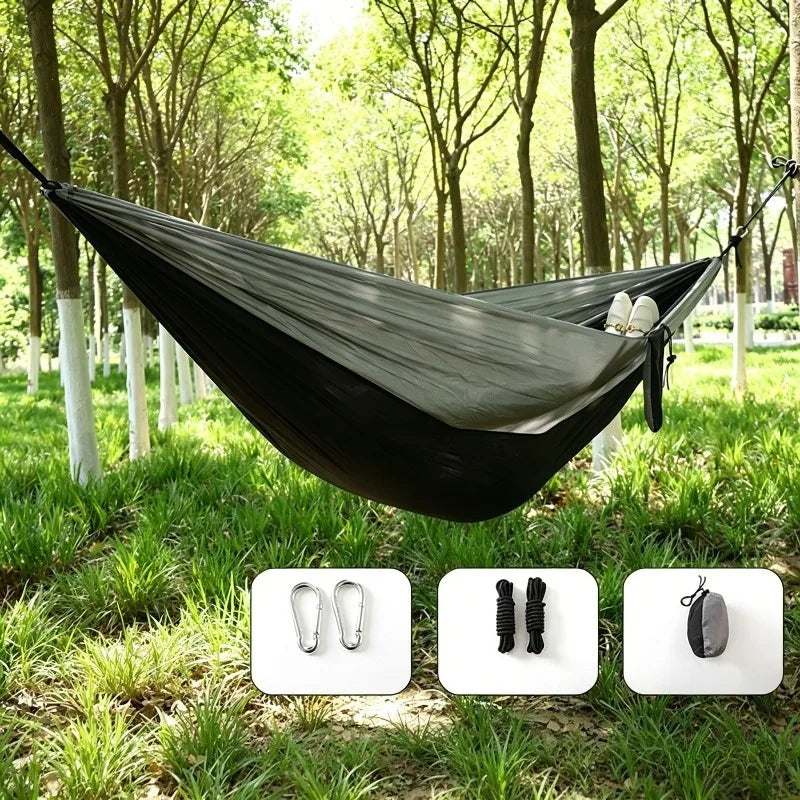 Lightweight Portable Camping Hammock with Tree Straps | Wovetsa